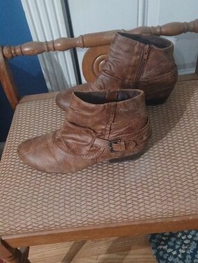 Kim Rogers Brown Ankle Booties